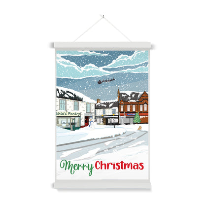 Hasland Christmas Fine Art Print with Hanger