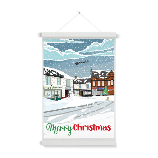 Hasland Christmas Fine Art Print with Hanger