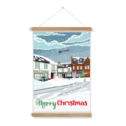 Hasland Christmas Fine Art Print with Hanger