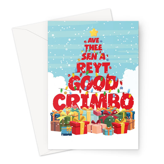 AV A REYT GOOD CRIMBO Greeting Card