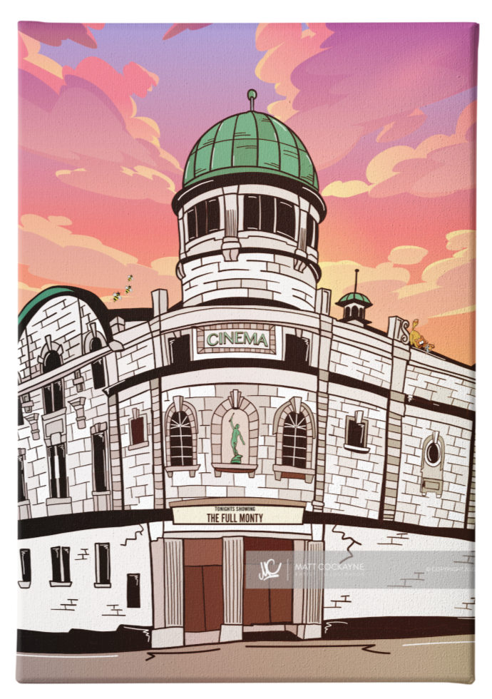 ABBEYDALE PICTURE HOUSE - Sheffield Prints - Wall Art - Poster - Print - Canvas - Illustration