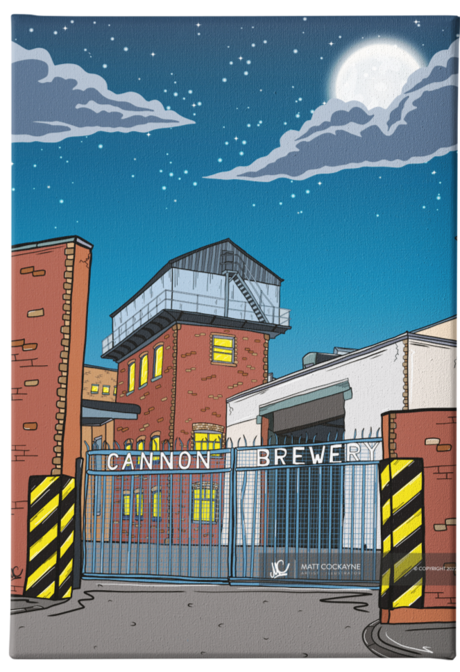 CANNON WORKS - Sheffield Prints - Wall Art - Poster - Print - Canvas - Illustration