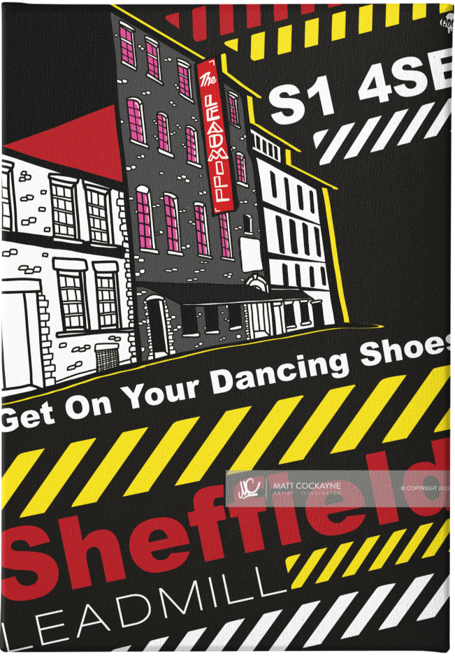 CLUBS - LEADMILL SPECIAL EDITION - Sheffield Prints - Wall Art - Poster - Print - Canvas - Illustration