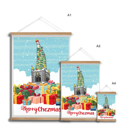 Merry Chezmas Fine Art Print with Hanger