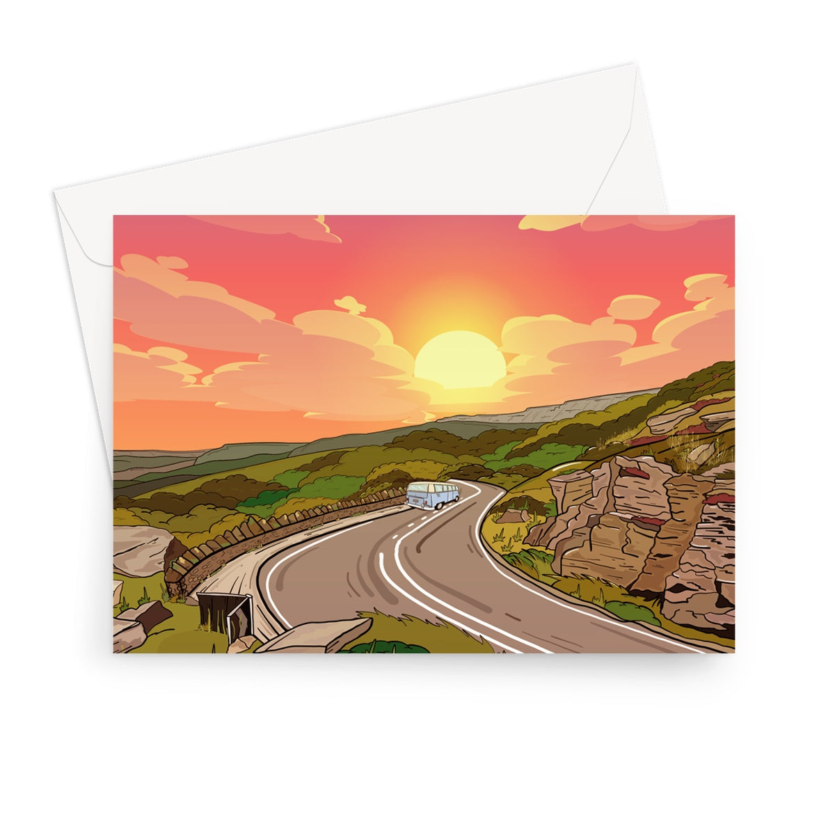 Surprise View - Into the sunset Greeting Card