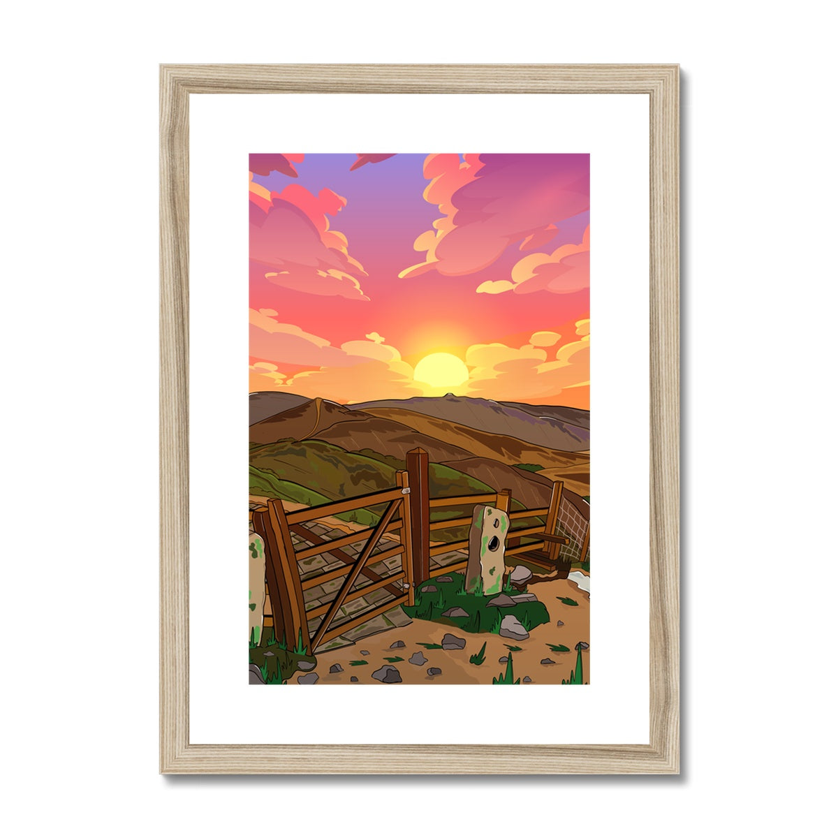 The Great Ridge Framed & Mounted Print