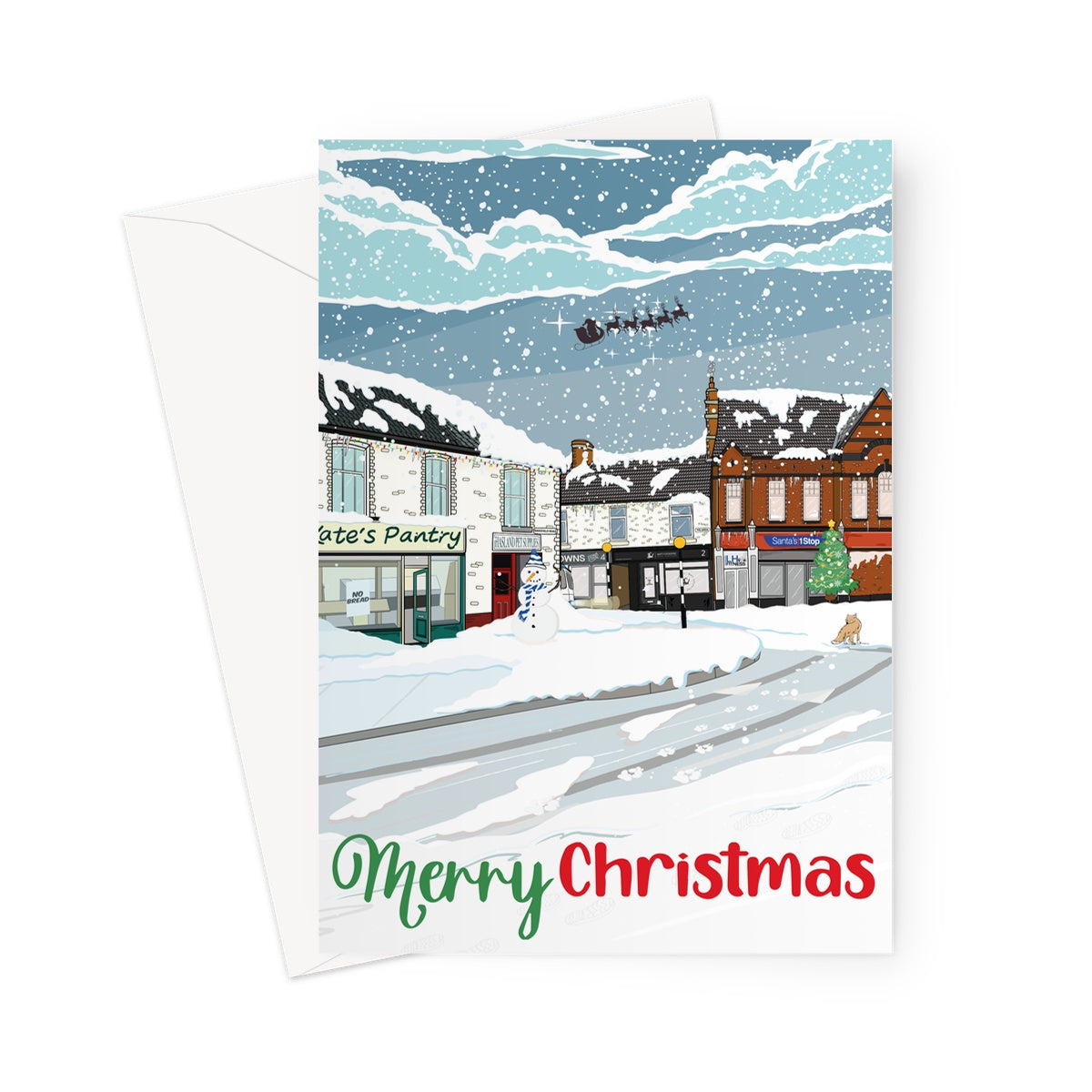 Hasland Christmas Greeting Card