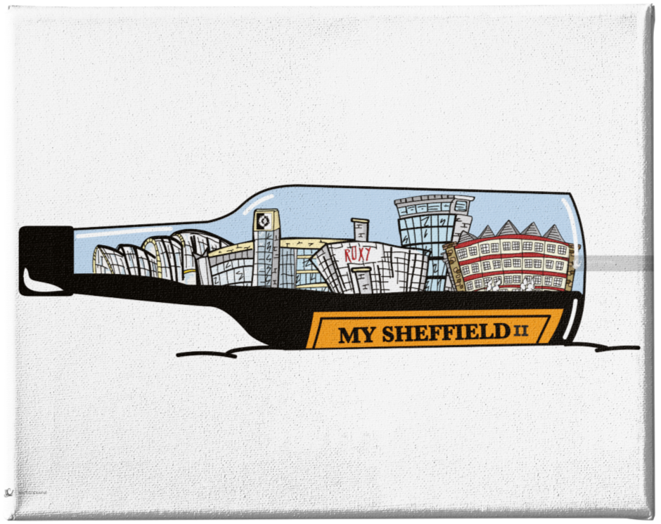 MY SHEFFIELD MK2 - Wall Art - Poster - Print - Canvas - Illustration